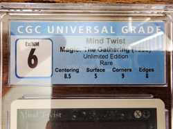 MTG Mind Twist ⭐UNLIMITED Edition ⭐CGC GRADED 6 subs: 8.5, 5, 9, 8 ⭐ 1993 Magic - Image 3