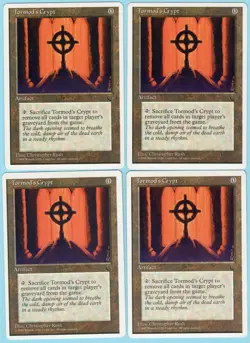 Tormod's Crypt x4 4x 1995 Chronicles PLAYSET Colorless Artifact MTG NM AZ2 - Image 1