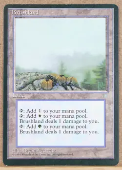 Brushland x1 Ice Age Magic the Gathering MTG - Image 1