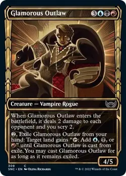 Foil - Glamorous Outlaw (Showcase) - 309 / NM / English MTG - Image 1