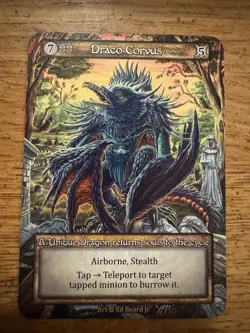 Sorcery Draco Corvus Unique Non-Foil Dragonlord - Image 1