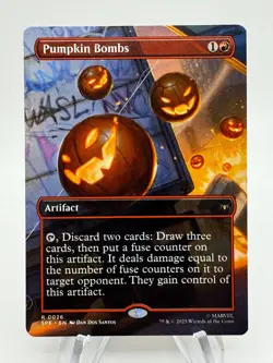 MTG Marvel's Spider-Man PUMPKIN BOMBS Borderless Rare #0026 - Image 1