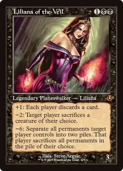 Retro LILIANA OF THE VEIL x1 mtg NM-M Innistrad Remastered 1 Mythic - Image 1
