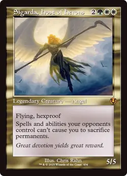 Retro SIGARDA, HOST OF HERONS x1 mtg NM-M Innistrad Remastered 1 Mythic - Image 1