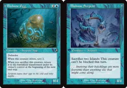 Retro BIOLUME EGG // BIOLUME SERPENT x4 mtg NM-M Innistrad Remastered 4 Unc - Image 1