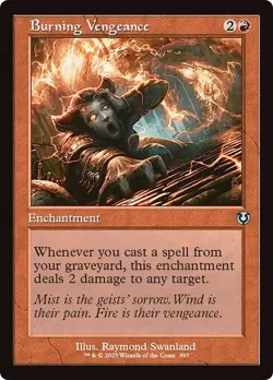 Retro BURNING VENGEANCE x4 mtg NM-M Innistrad Remastered 4 Unc - Image 1