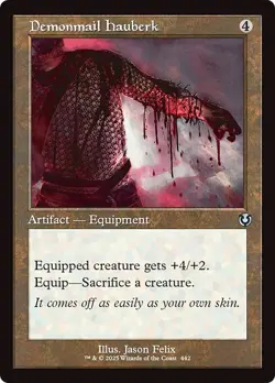 Retro DEMONMAIL HAUBERK x4 mtg NM-M Innistrad Remastered 4 Unc - Image 1