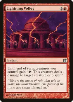 Magic the Gathering (mtg): BNG: Lightning Volley (x 4) - Image 1