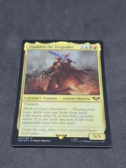 SURGE FOIL Abaddon the Despoiler x1 - MTG Warhammer 40K Rare - Check My Store - Image 1