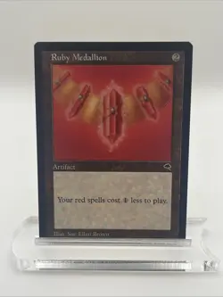 Ruby Medallion Tempest 1997 Near Mint Mtg Magic The Gathering Sue Ellen Brown - Image 1