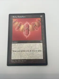 Ruby Medallion Tempest 1997 Near Mint Mtg Magic The Gathering Sue Ellen Brown - Image 5