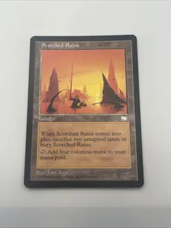 Scorched Ruins Weatherlight 1997 Near Mint Mtg Magic The Gathering John Avon - Image 5