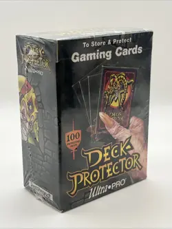 New! Vintage 1996 Ultra Pro Clear Deck Protector 100 Sleeve Rembrandt Sealed - Image 1