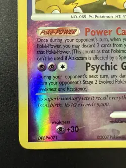 Pokemon TCG Mysterious Treasures Alakazam 2/123 Reverse Holo NM - Image 5