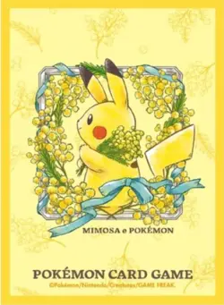 New Sealed Japanese Pokemon Center Mimosa e Pikachu 64 Ct Sleeves US Seller - Image 1