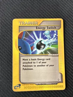 Pokemon TCG Energy Switch 120/147 Uncommon Aquapolis DAMAGED English - Image 1