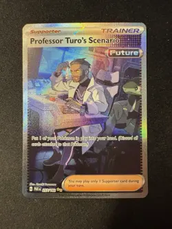 Pokemon Professor Turo’s Scenario 257/182 SIR Secret Illustration Rare NM 2023 - Image 1