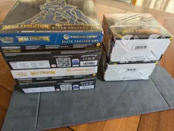 Pokemon Sealed Mega Evolution Bundle 2 Booster Boxes & Pokemon Center ETB's - Image 5