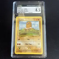 1999 Pokemon Base Set Diglett Corrected Symbol CGC 8.5 - Image 1
