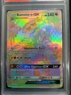Graded PSA 9 2017 Pokemon Sun & Moon Full Art KOMMO-O GX Guardians Rising MINT - Image 2