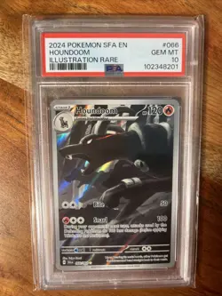 PSA 10 Houndoom IR 066/064 Shrouded Fable SFA EN Pokemon - Image 1