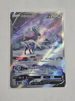 Suicune V GG38/GG70 Pokemon TCG Crown Zenith: Galarian Gallery Holo NM - Image 1