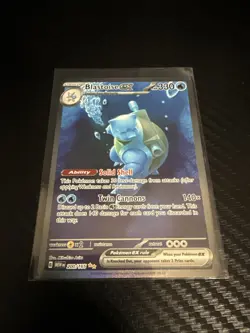 Pokemon TGC Scarlet and Violet 151 Blastoise ex SIR 200/165 - Image 1