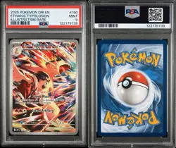 2025 POKEMON DRI EN-DESTINED RIVALS ILLUSTRATION RARE ETHAN'S TYPHLOSION PSA 9 - Image 3