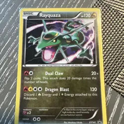 Pokemon TCG Rayquaza XY141 XY Holo Black Star Promo - Image 1