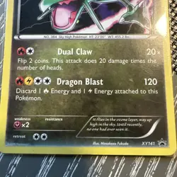 Pokemon TCG Rayquaza XY141 XY Holo Black Star Promo - Image 2