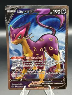 Pokemon TCG Liepard V Sword & Shield - Chilling Reign 180/198 Holo Full Art - Image 1