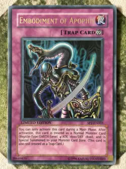 YuGiOh EMBODIMENT OF APOPHIS Ultra Rare Limited Edition SP1-EN003 - Image 2