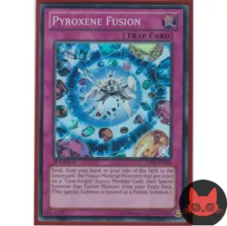 Yugioh Pyroxene Fusion HA06-EN028 Super Rare 1st Edition NM - Image 1