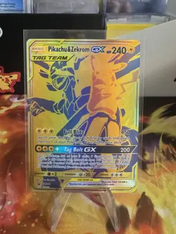 Pikachu & Zekrom GX SM248 SM Holo Promo Card Nm Rare Full Art Pokemon TCG - Image 1