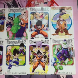 Dragon Ball Z Gummy Card Set 12 Sheets Used Collectible - Image 3