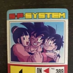 Dragon Ball Z S P System Card 389 Goku Family Power 300000 Used - Image 3
