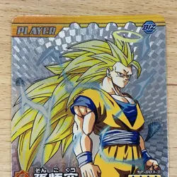 Son Goku Super Saiyan 3 SS3 SP-003-III Dragon Ball Z Data Carddass Secret Card - Image 3