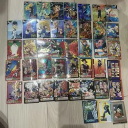 Dragon Ball Card Carddass Set 40 Holoprocessed Rare Stickers Used - Image 1