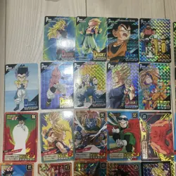 Dragon Ball Card Carddass Set 40 Holoprocessed Rare Stickers Used - Image 2