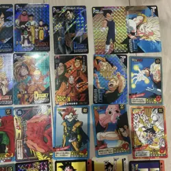 Dragon Ball Card Carddass Set 40 Holoprocessed Rare Stickers Used - Image 3