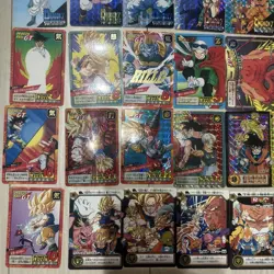 Dragon Ball Card Carddass Set 40 Holoprocessed Rare Stickers Used - Image 4