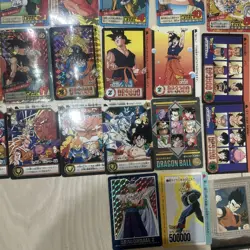 Dragon Ball Card Carddass Set 40 Holoprocessed Rare Stickers Used - Image 5