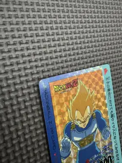 Dragon Ball Z Vegeta PP Card Damage Used Authentic Collection - Image 5