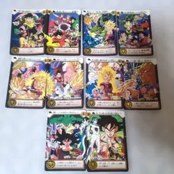 Dragon Ball LR Card Set 10 Popular Characters Goku Vegeta Freeza Used - Image 1
