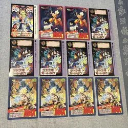 Dragon Ball Z Jumbo Carddass 12 Piece Set Used Card Collection - Image 1