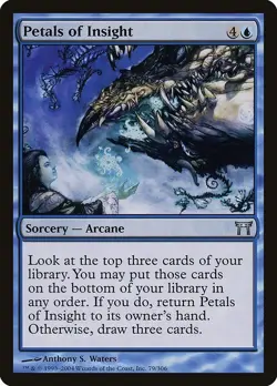 Petals of Insight 2x FOIL CHK MTG Champions of Kamigawa Uncommon NM blue - Image 1