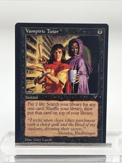 Vampiric Tutor Visions 1996 Near Mint Never Played Magic The Gathering Mtg - Image 1