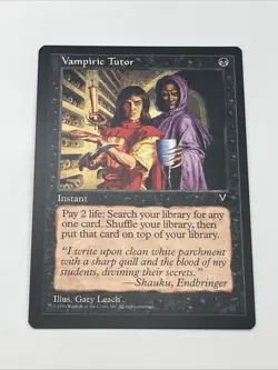 Vampiric Tutor Visions 1996 Near Mint Never Played Magic The Gathering Mtg - Image 4