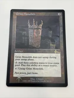 Grim Monolith FOIL Urza’s Legacy NEAR MINT Mtg Magic Gathering 126/143 Reserve - Image 5
