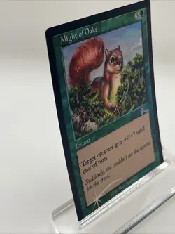 Might Of Oaks FOIL Urza’s Legacy Near Mint Never Played Mtg Magic The Gathering - Image 2